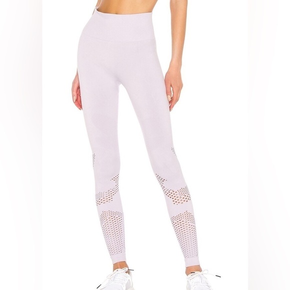 Alala Camo Seamless Legging High Waist Perforated Laser Cut Lilac Size Small - Picture 1 of 16